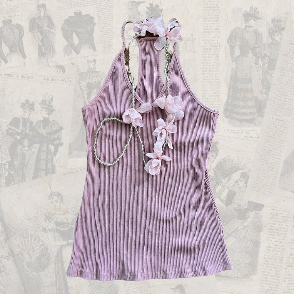 Amour Vert Modal Tank Top in Dusty Rose/Quartz - M/L/XL - EUC - Summer Staple